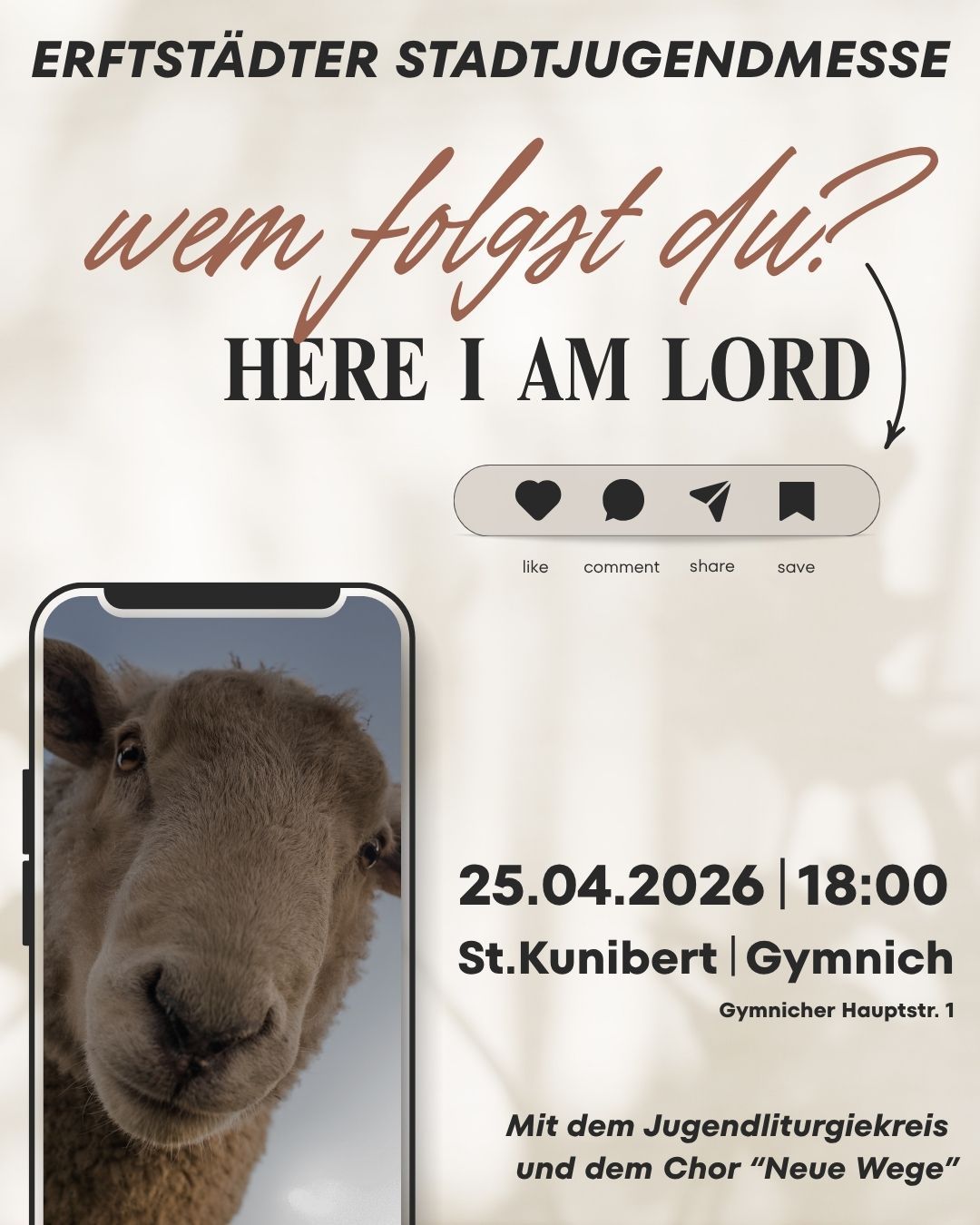 Jugendmesse (wem folgst du) (c) Pastorale Einheit Erftstadt Jugendmesse (wem folgst du)