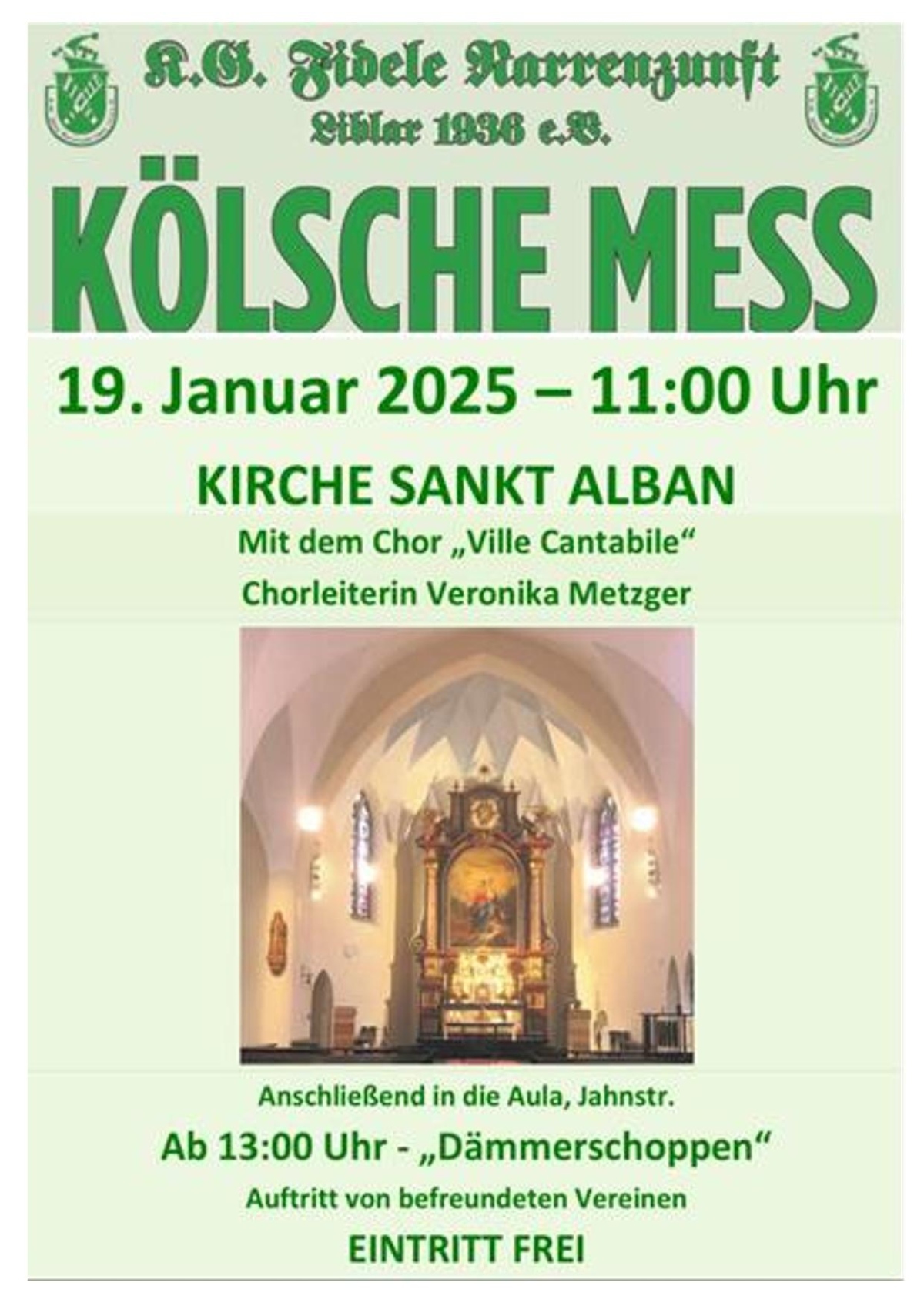 Plakat Kölsche Mess St. Alban-1