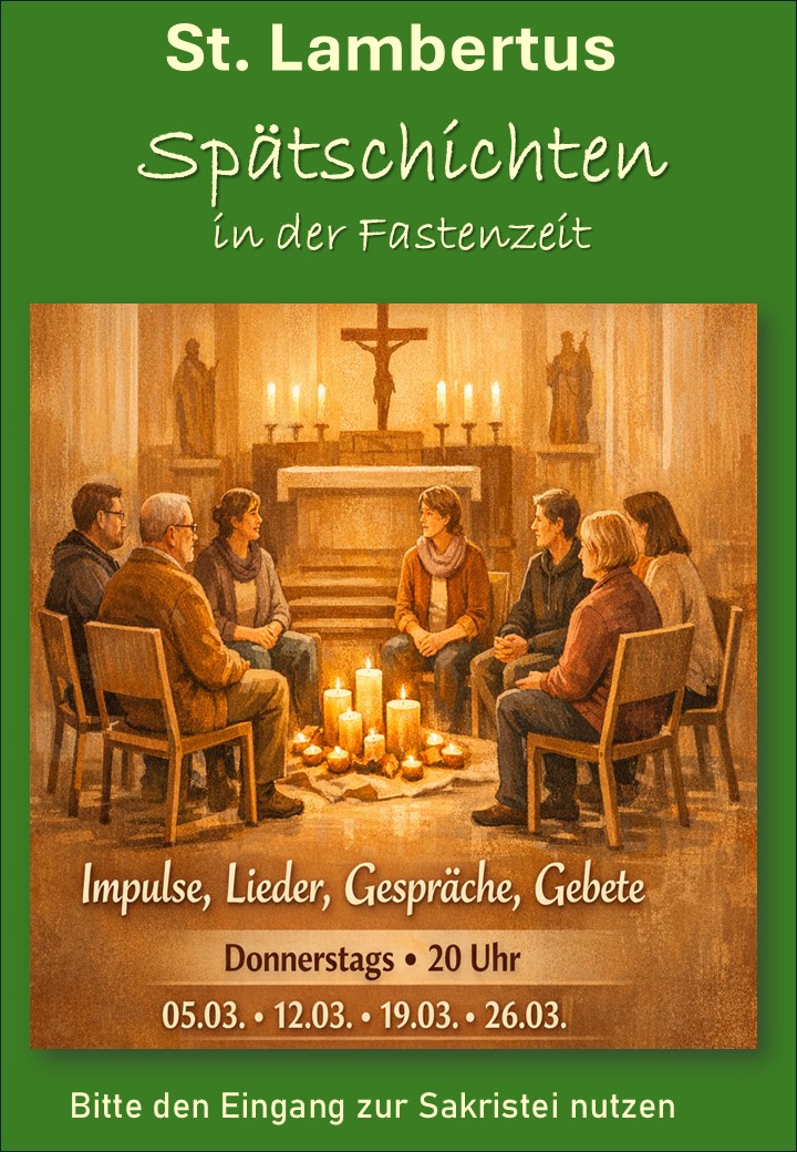 Plakat Spätschichten Fastenzeit 2026